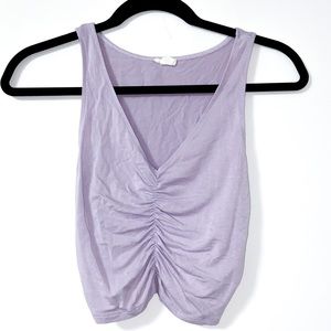 Garage purple lilac crop top